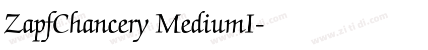 ZapfChancery MediumI字体转换